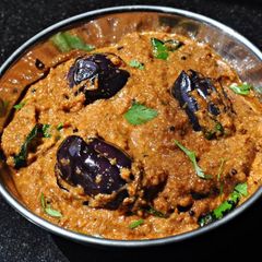 Brinjal masala A picture of Brinjal masala.