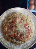 Telur Dadar Daging Cincang & Oatmeal