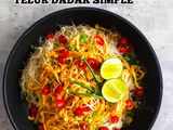 Bihun Goreng Telur Dadar Simple