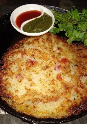 A picture of Sabudana and Suji Chilla.