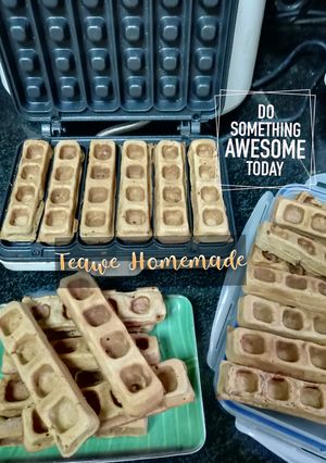 Foto resep Waffle stick rasa peanut butter