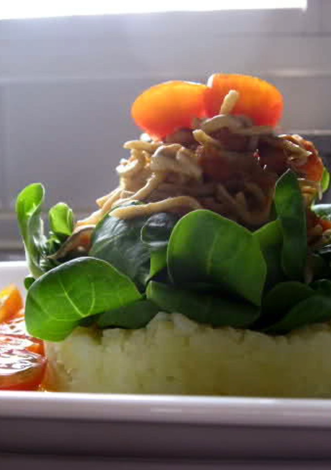 Una foto de Ensalada Templada de Gulas