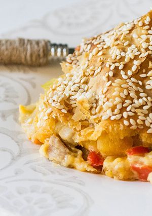 Φωτογραφία της συνταγής 🌶.Πολύχρωμη κοτόπιτα.🌶