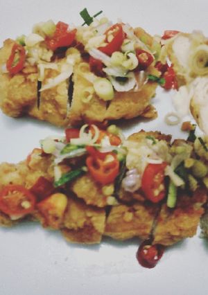 Foto resep Ayam goreng sambal matah