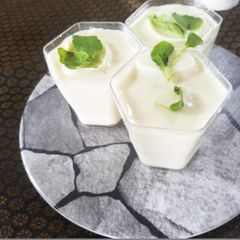 Vanilla panna cotta A picture of Vanilla panna cotta.