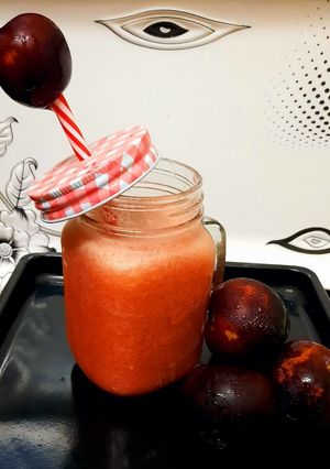 A picture of Plum juice 💗💗.