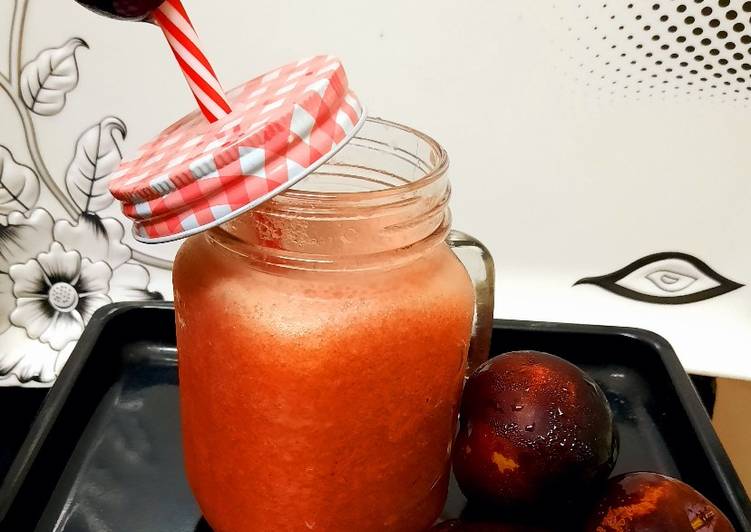 Step-by-Step Guide to Prepare Homemade Plum juice 💗💗