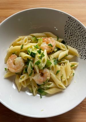 Foto di #654 Pennette con code di gamberi e zucchine 🍤🥒🌱