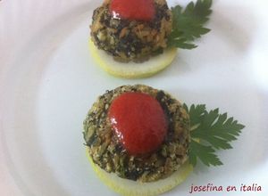 Una foto de Albóndigas de espinacas/polpettine di spinaci