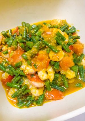 Foto resep Balado udang mix kacang panjang by sheila🩷