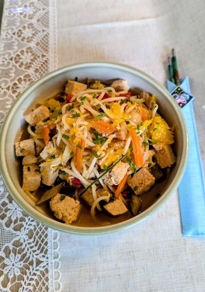 Tofu- 🥘Sprossen- Mix - Salat Rezepthauptbild