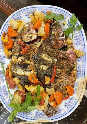 Foto di Orata al forno con verdure