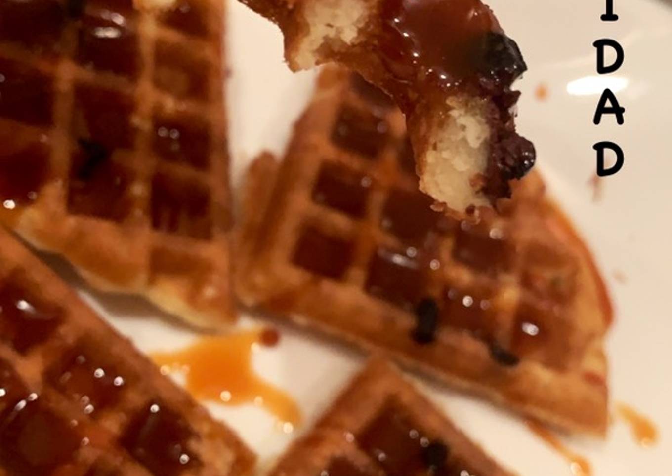 Waffles de crema de arroz