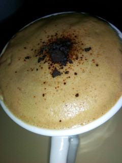 A picture of Dalgona coffee.