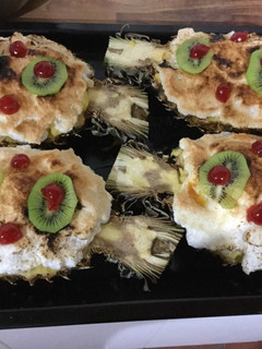 Una foto de Piña rellena de Fernando y mi hermana Cristi