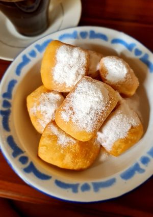 Foto resep New orleans Beignet (donat kotak alias odading fluffy)