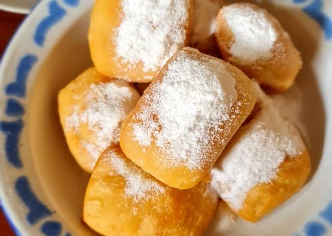 New orleans Beignet (donat kotak alias odading fluffy)