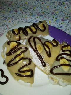 A picture of Banana Crepes.
