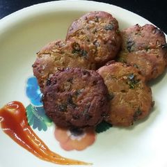 A picture of Bread sweet potato tikki.