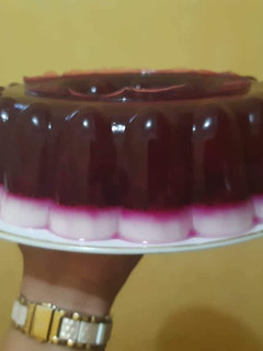 Foto resep Puding susu buah naga