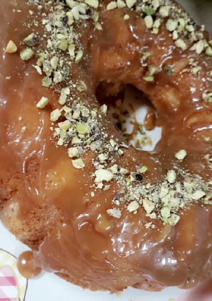 صورة لوصفة كيكة الزبادي بصوص التوفي