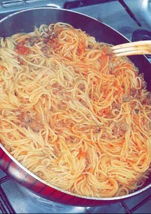 صورة لوصفة سباغيتي