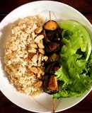 Gà chiên lá dứa cơm gạo lức trắng Kavie kitchen