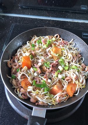 Foto resep Tauge Cumi Asin