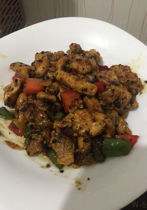 Foto resep Ayam lada hitam simpel