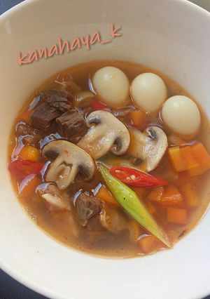 Foto resep Sop daging pedas manis