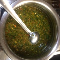 Pepper garlic rasam A picture of Pepper garlic rasam.