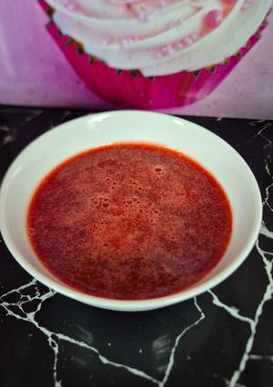 Une photo de Coulis de fraises