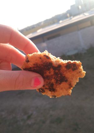 Una foto de Galletitas de avena y chocolate, muy fáciles en sartén!!