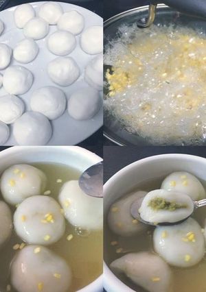 Hình của món Bánh chay nước matcha.