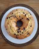 Budín de naranja y chispas de chocolate