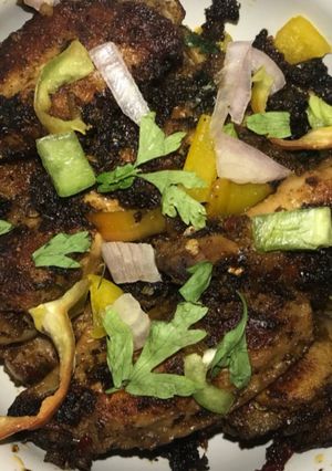 A picture of Bbq chicken wings.