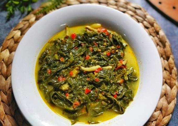 Resep Gulai Daun Singkong Teri Jengki Oleh Farhah Cookpad