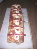 Pionono dulce con relleno salado