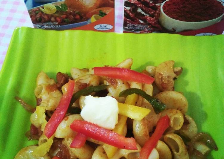 Step-by-Step Guide to Make Favorite Pav Bhaji flavour macaroni