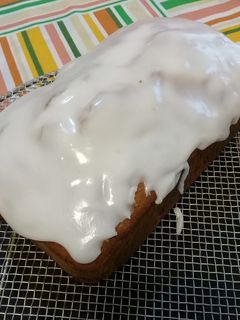 Una foto de Budín de limón y arándanos