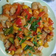 A picture of Fish n sour fish.