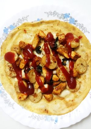 A picture of Pizza wrap.