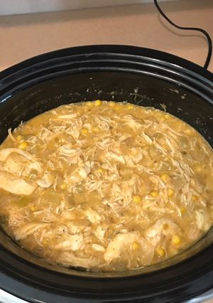A picture of Crockpot Chicken and Dumplings.