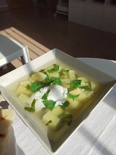 Una foto de Caldo de papa