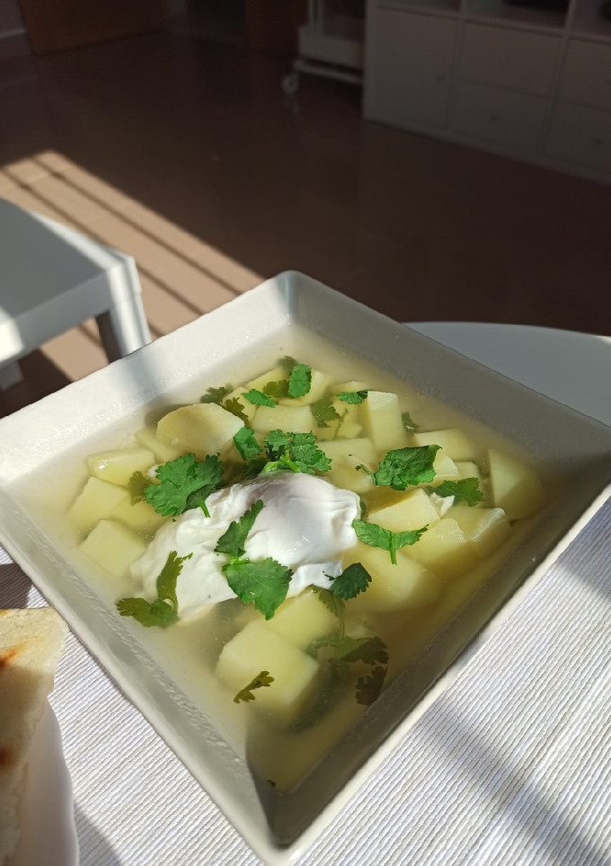 Una foto de Caldo de papa