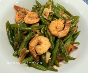 Resep mudah Tumis Buncis Udang Simple Praktis Enak