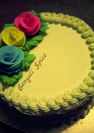 A picture of Home made Vanilla Cake 🎂.