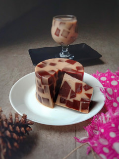 Foto resep Puding Mozaik Susu Coklat Mocca