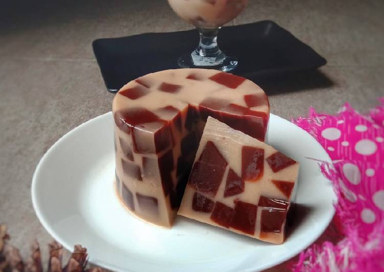 Puding Mozaik Susu Coklat Mocca