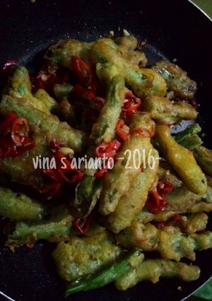 Foto resep buncis cabe garam,simpel dan mudah (+foto step by step)